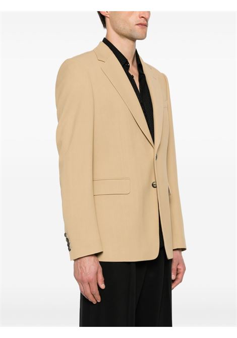 Beige single-breasted blazer - men DRIES VAN NOTEN | 2410204028312101